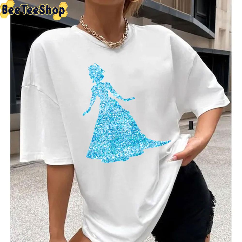 Blue Art The Princess And The Frog Unisex T-Shirt