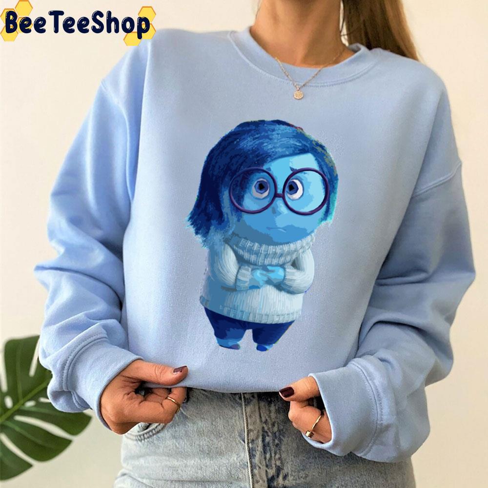Blue Emotion Sadness Character Illustration Inside Out Moive Unisex Sweatshirt