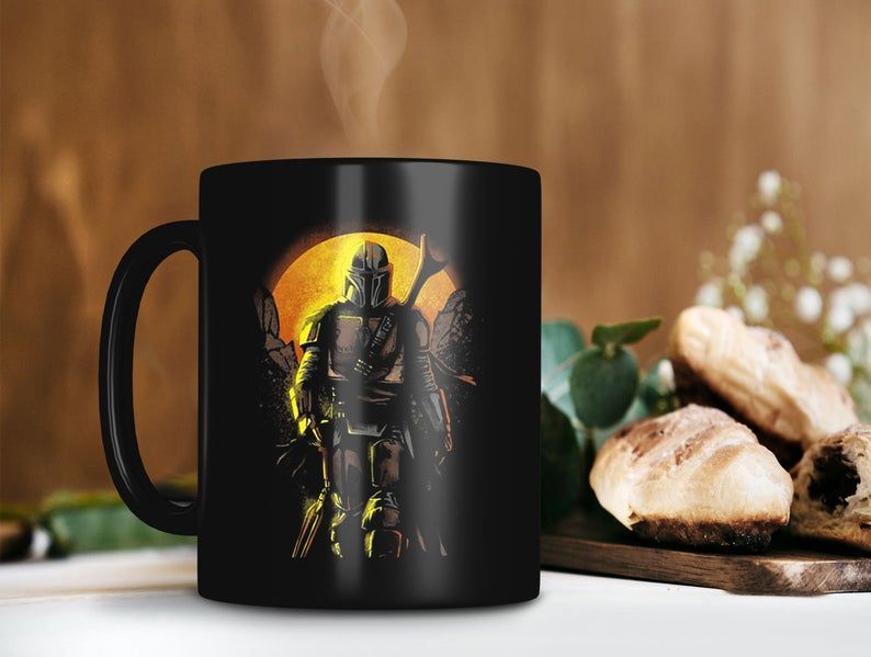 Boba Fett Go Under The Sun Mug Star Wars Gift The Mandalorian Gift Baby Yoda Lover Premium Sublime Ceramic Coffee Mug Black