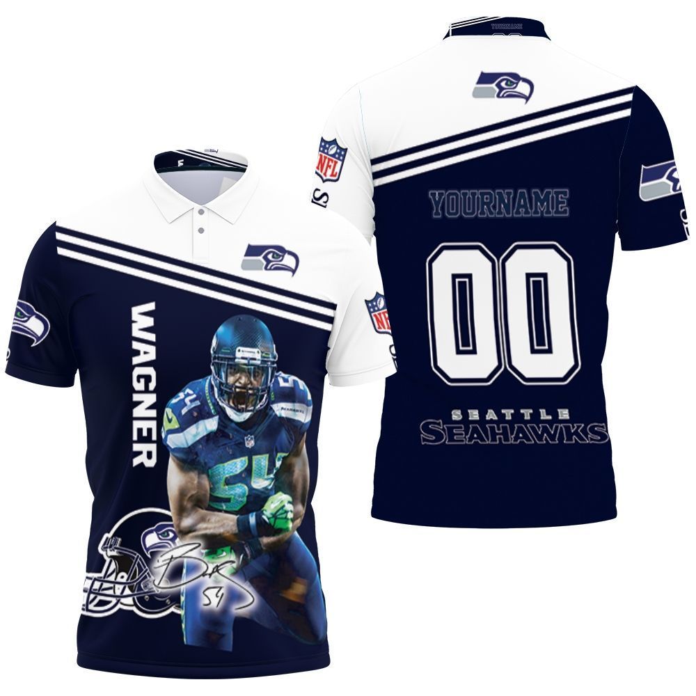 Bobby Wagner Seattle Seahawks Personalized Polo Shirt All Over Print Shirt 3d T-shirt