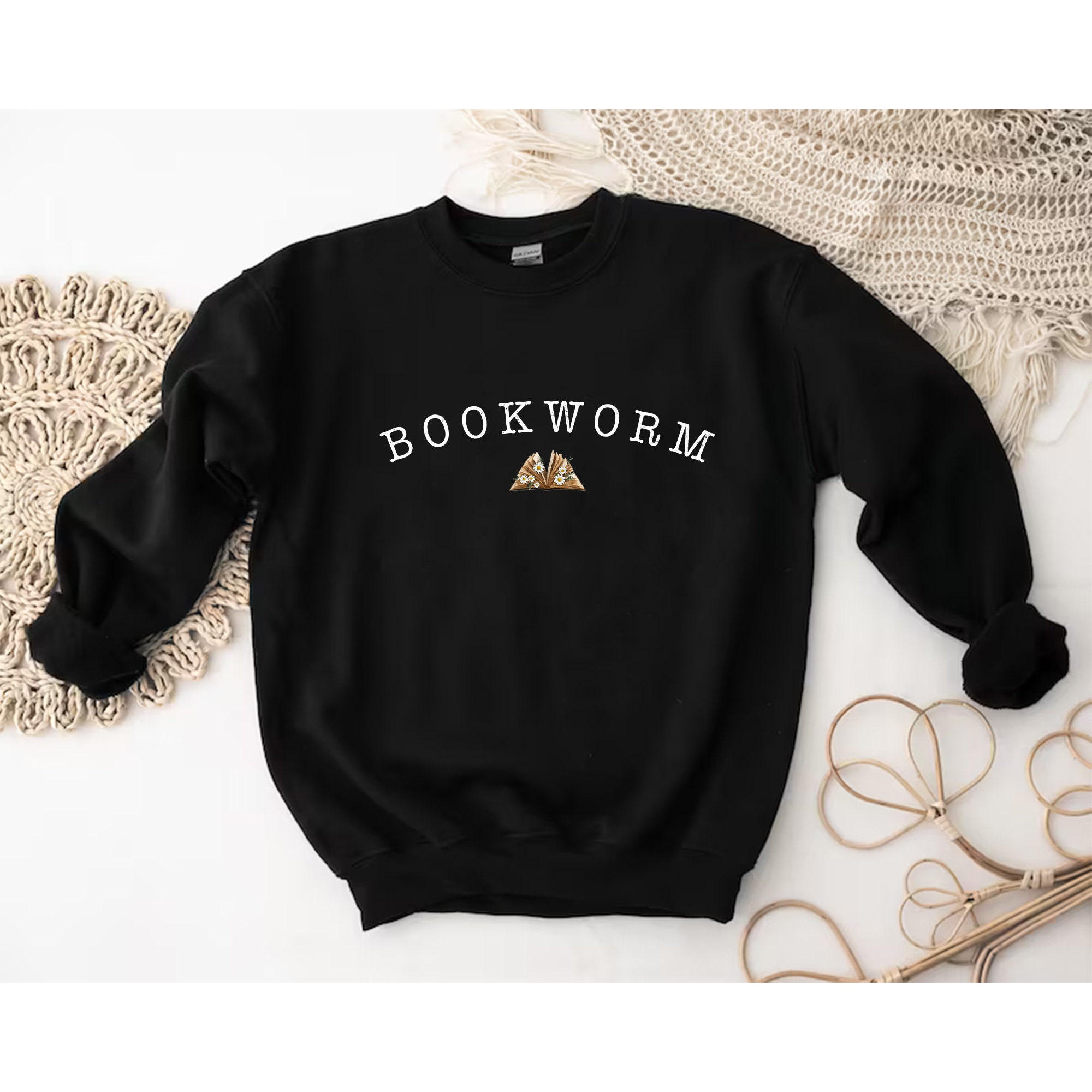 Bookworm Classic Design Unisex Sweatshirt