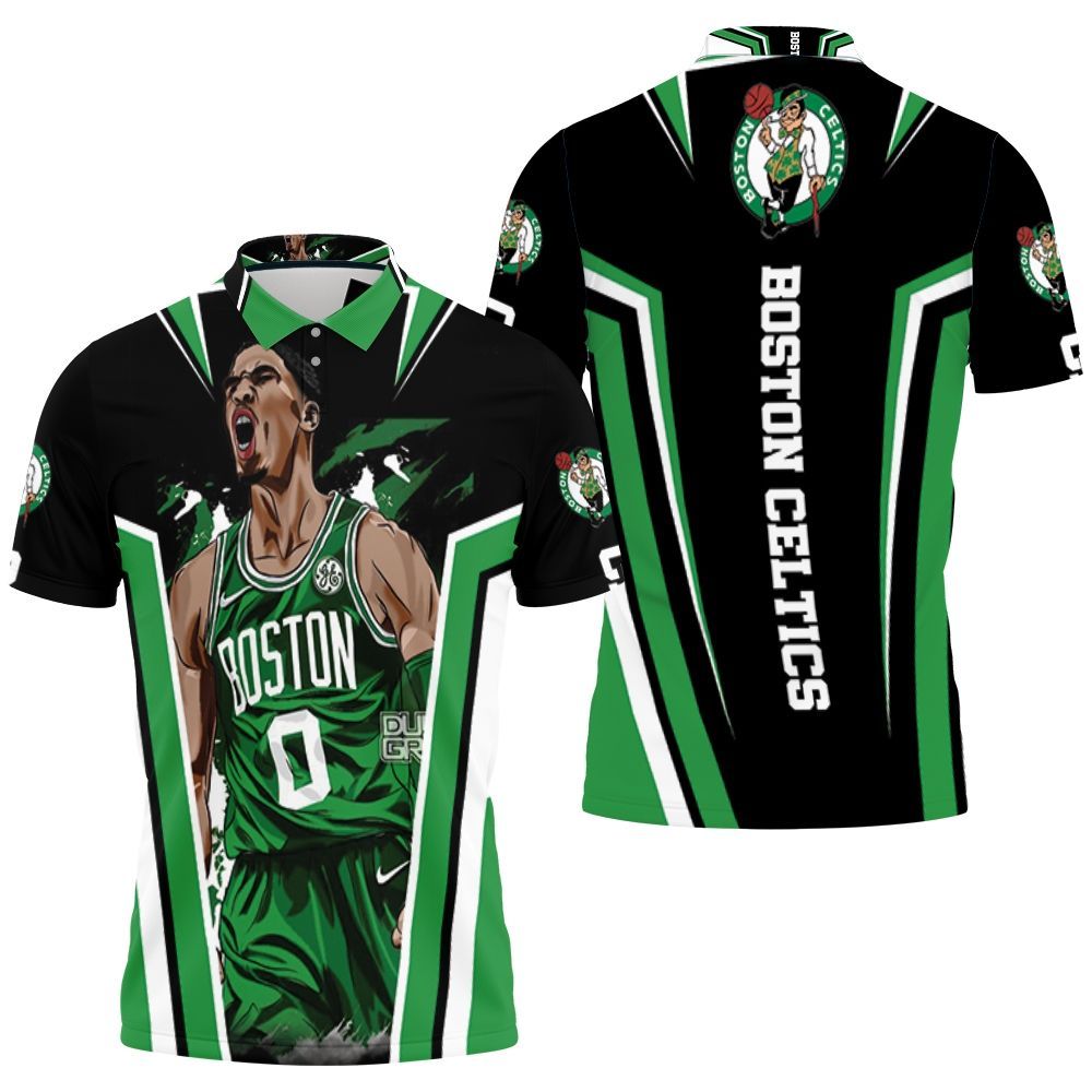 Boston Celtics Jayson Tatum Design Polo Shirt All Over Print Shirt 3d T-shirt