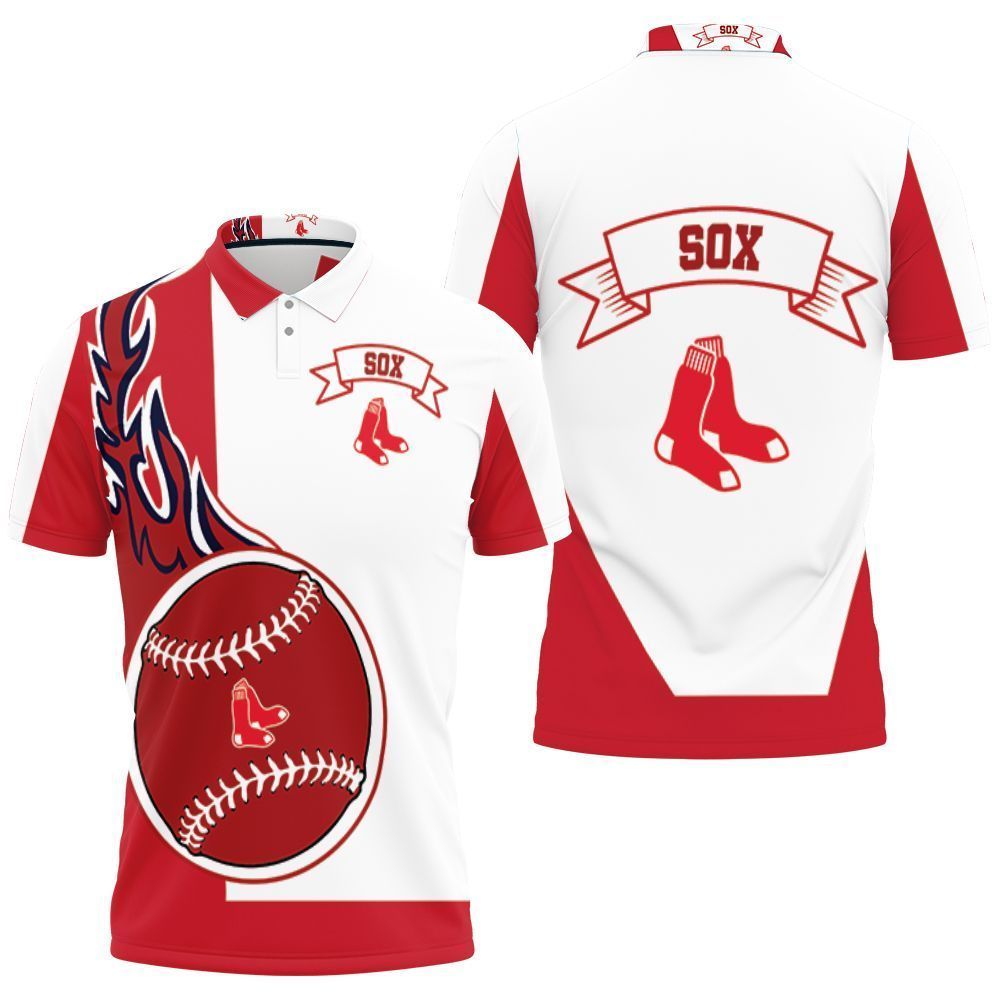 Boston Red Sox 3d Polo Shirt Jersey All Over Print Shirt 3d T-shirt