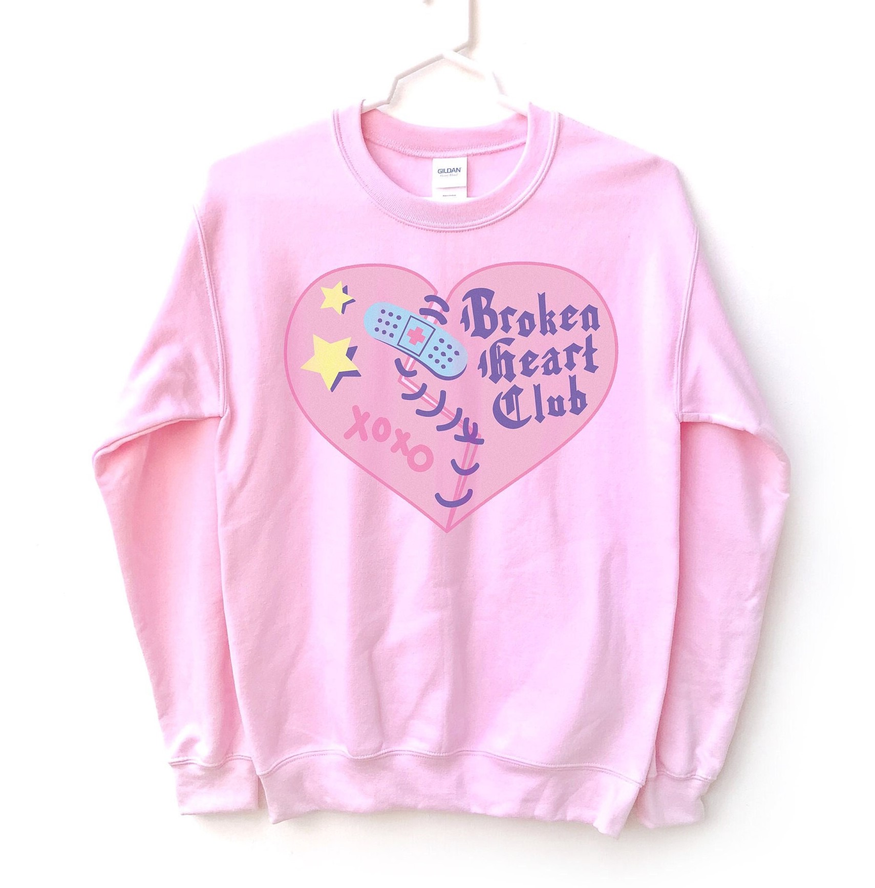 Broken Hearts Club Soft Girl Aesthetic Unisex Sweatshirt