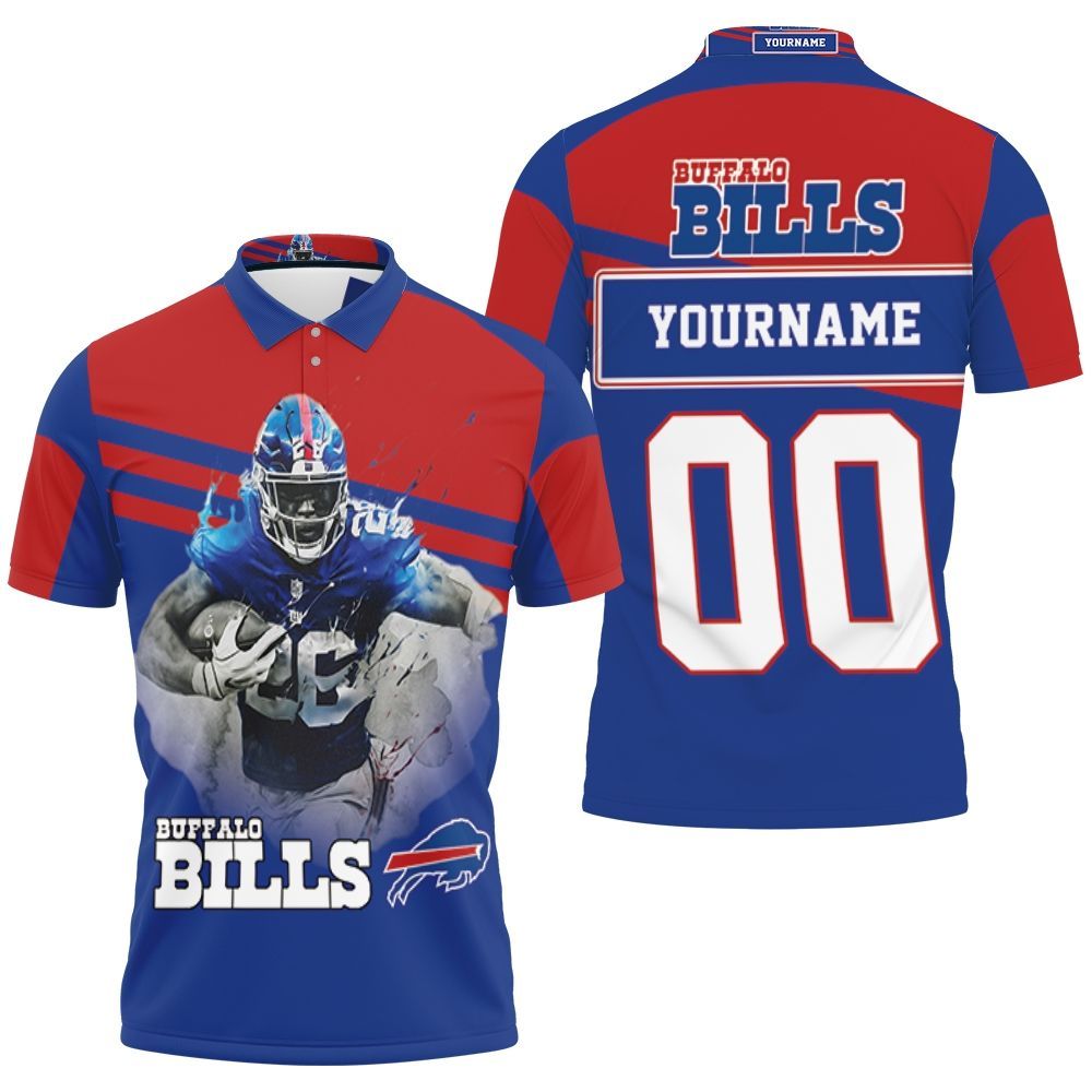 Buffalo Bills 26 Boobie Dixon Afc East Champs Personalized Polo Shirt All Over Print Shirt 3d T-shirt