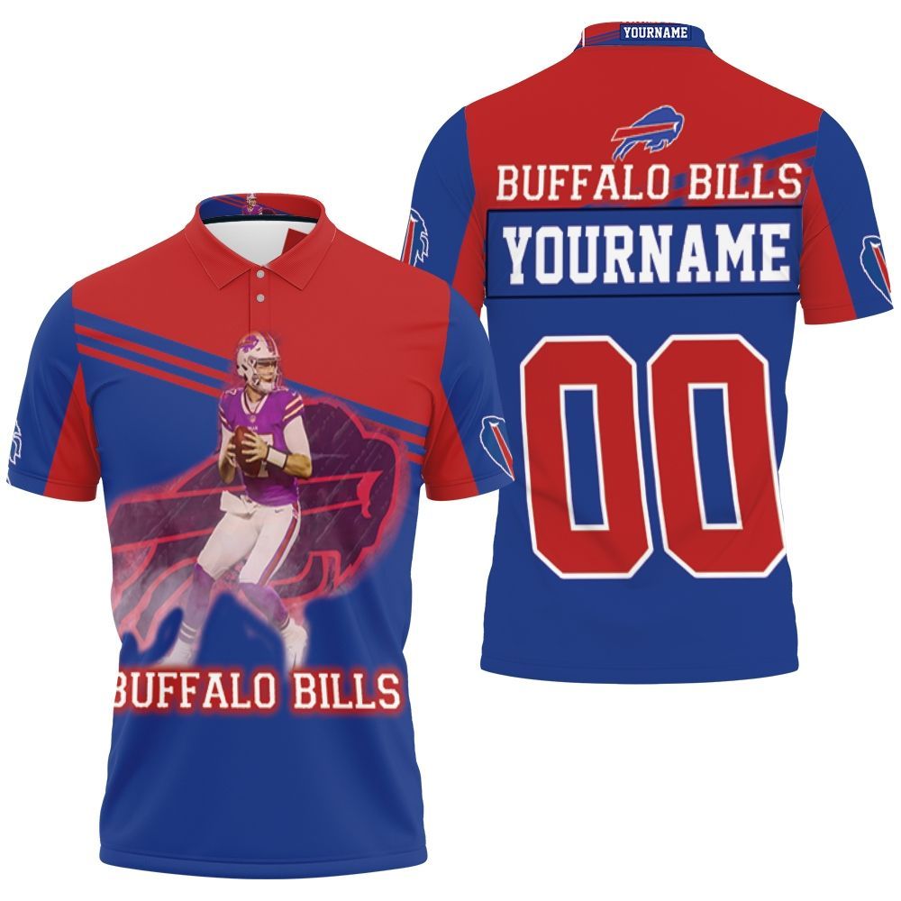 Buffalo Bills Afc East Division Champions Josh Allen 17 Personalized Polo Shirt All Over Print Shirt 3d T-shirt