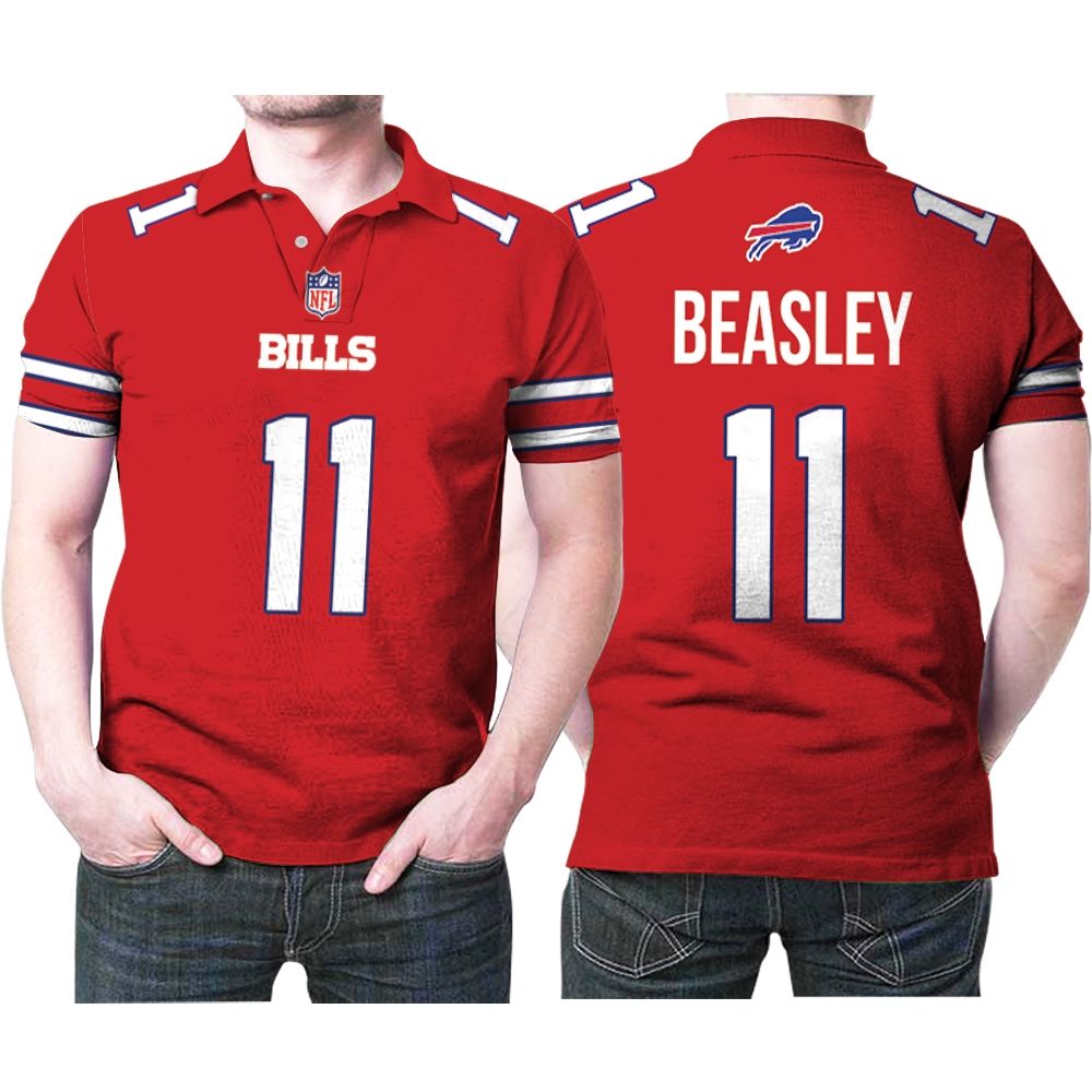Buffalo Bills Cole Beasley #11 Great Player Nfl American Football Red Color Rush Jersey Style Gift For Bills Fans Polo Shirt