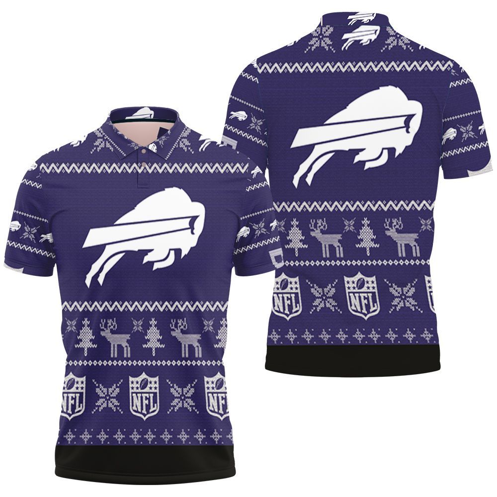 Buffalo Bills Nfl Ugly Christmas 3d Printed Sweatshirt Ugly Jersey Polo Shirt All Over Print Shirt 3d T-shirt