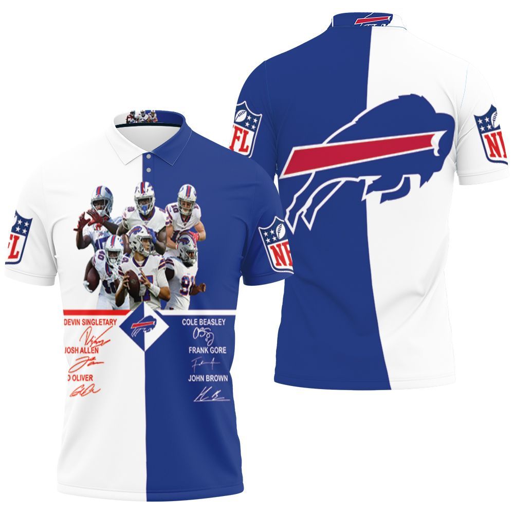 Buffalo Bills Players Signed 3d Jersey Polo Shirt All Over Print Shirt 3d T-shirt