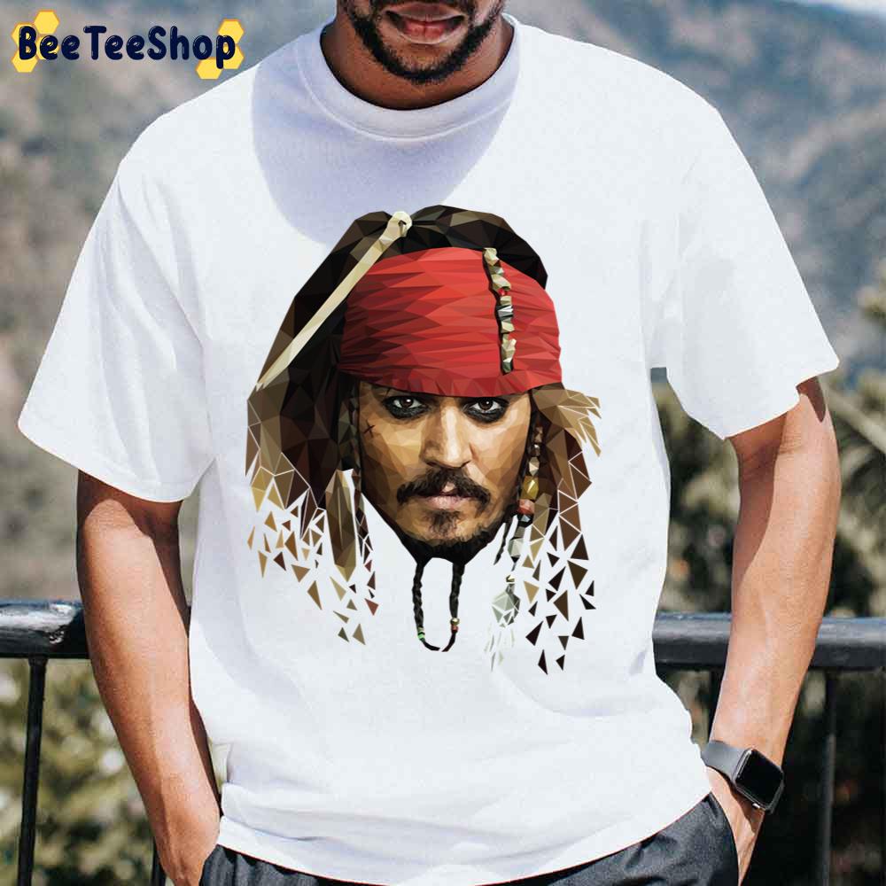 Captain Jack Sparrow Illustration Pirates Of The Caribbean Unisex T-Shirt