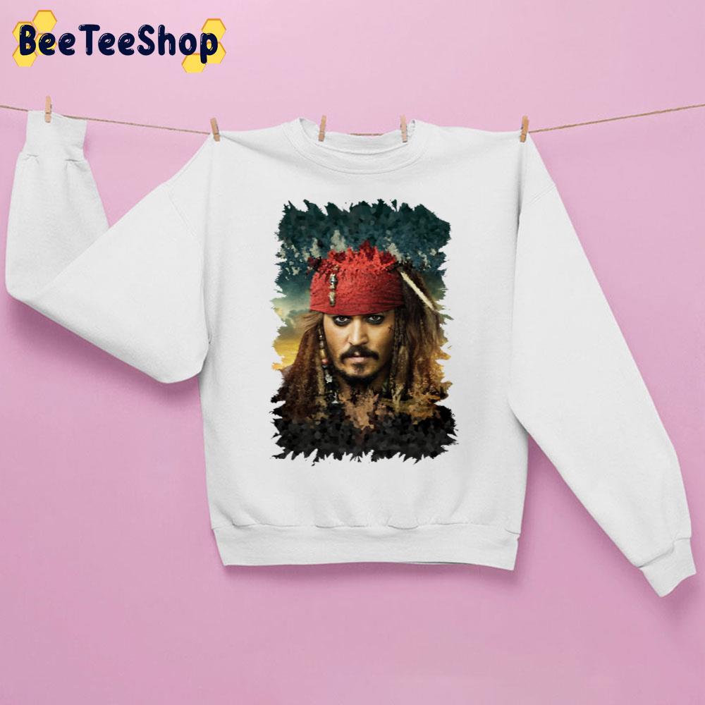 Captain Jack Sparrow Pirates Of The Caribbean Art Unisex Sweatshirt