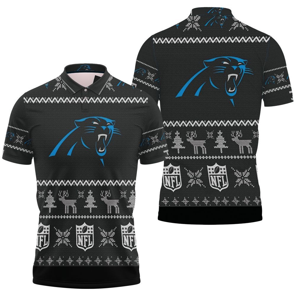 Carolina Panthers Nfl Ugly Sweatshirt Christmas 3d Polo Shirt All Over Print Shirt 3d T-shirt