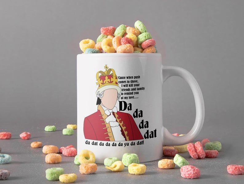 Cause When Push Come To Shove Mug The Windsors Tv Show Mug The Madness Of King George Vintage Retro Premium Sublime Ceramic Coffee Mug White