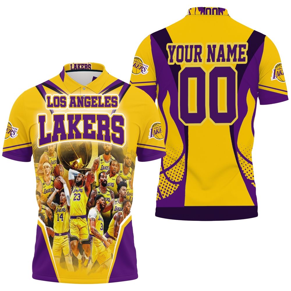 Champions Los Angeles Lakers Western Conference Personalized Polo Shirt All Over Print Shirt 3d T-shirt