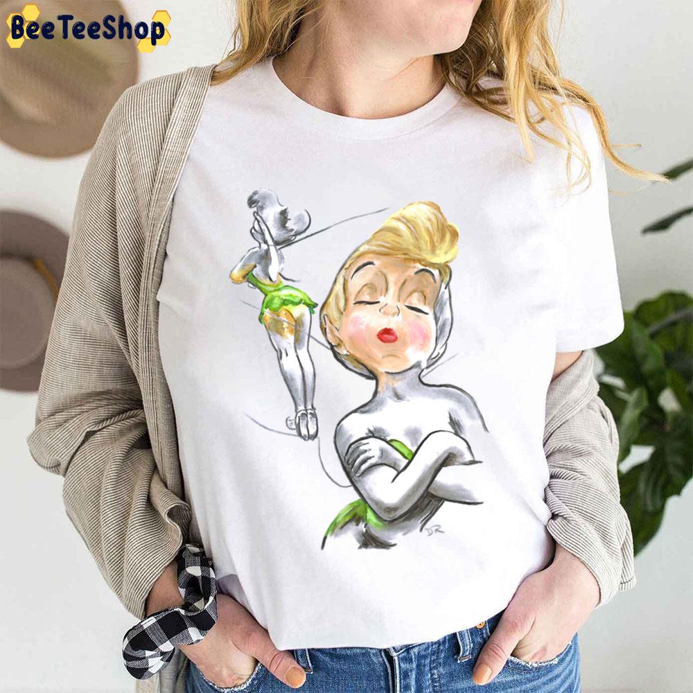 Charcoal And Oil Tinker Bell Tinker Bell Unisex T-Shirt