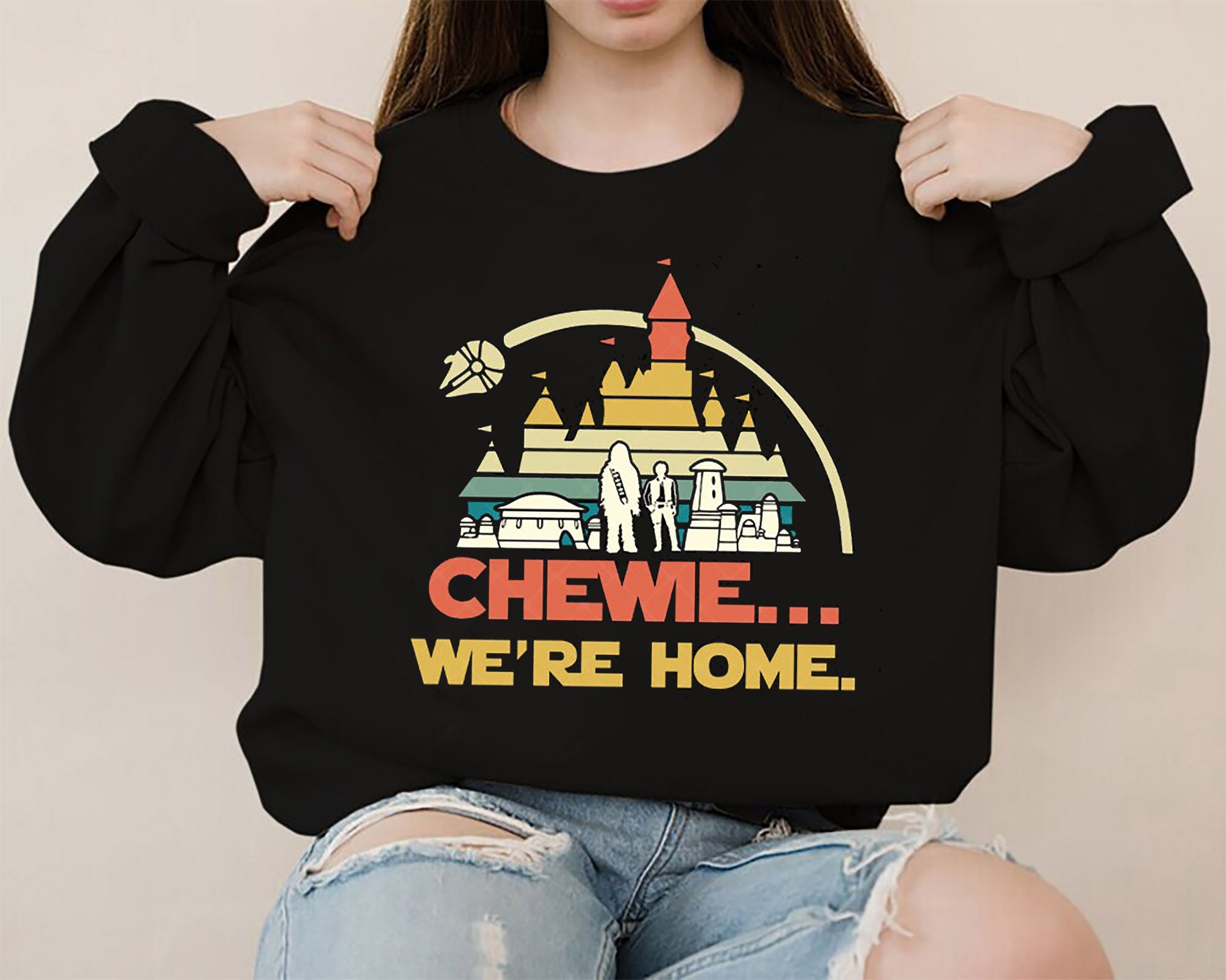 Chewie We’re Home Disney Star Wars Unisex Sweatshirt