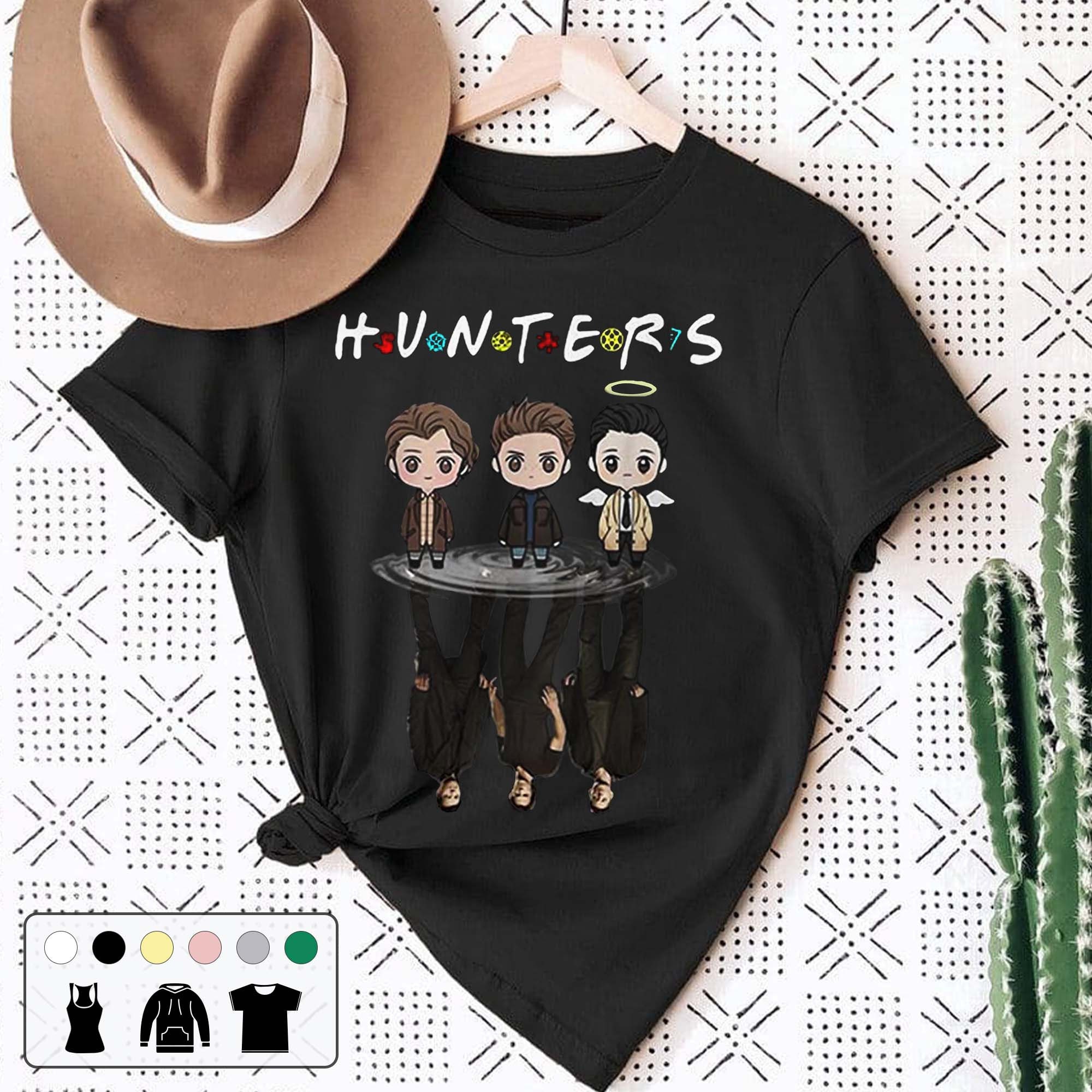Chibi Hunters Supernatural Reflection Mirror Water Vintage Art Unisex T-Shirt
