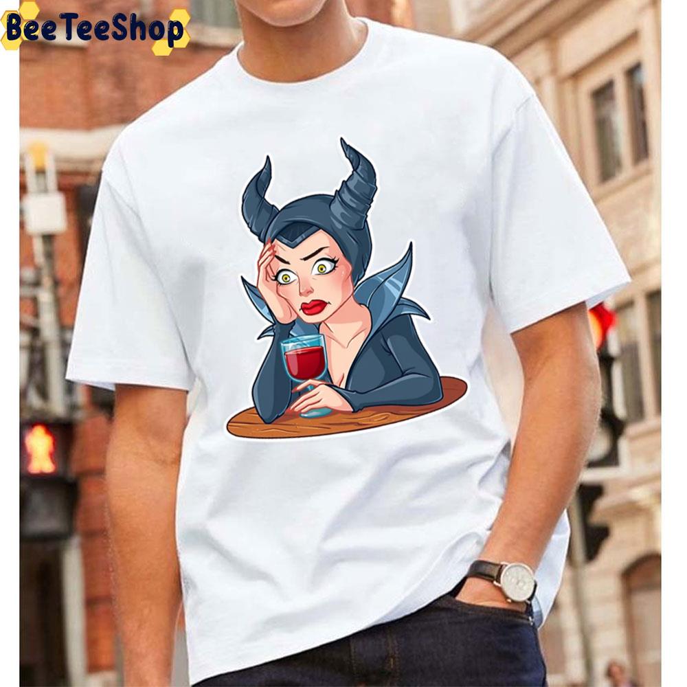 Chibi Maleficent Drinks Angelina Jolie Unisex T-Shirt