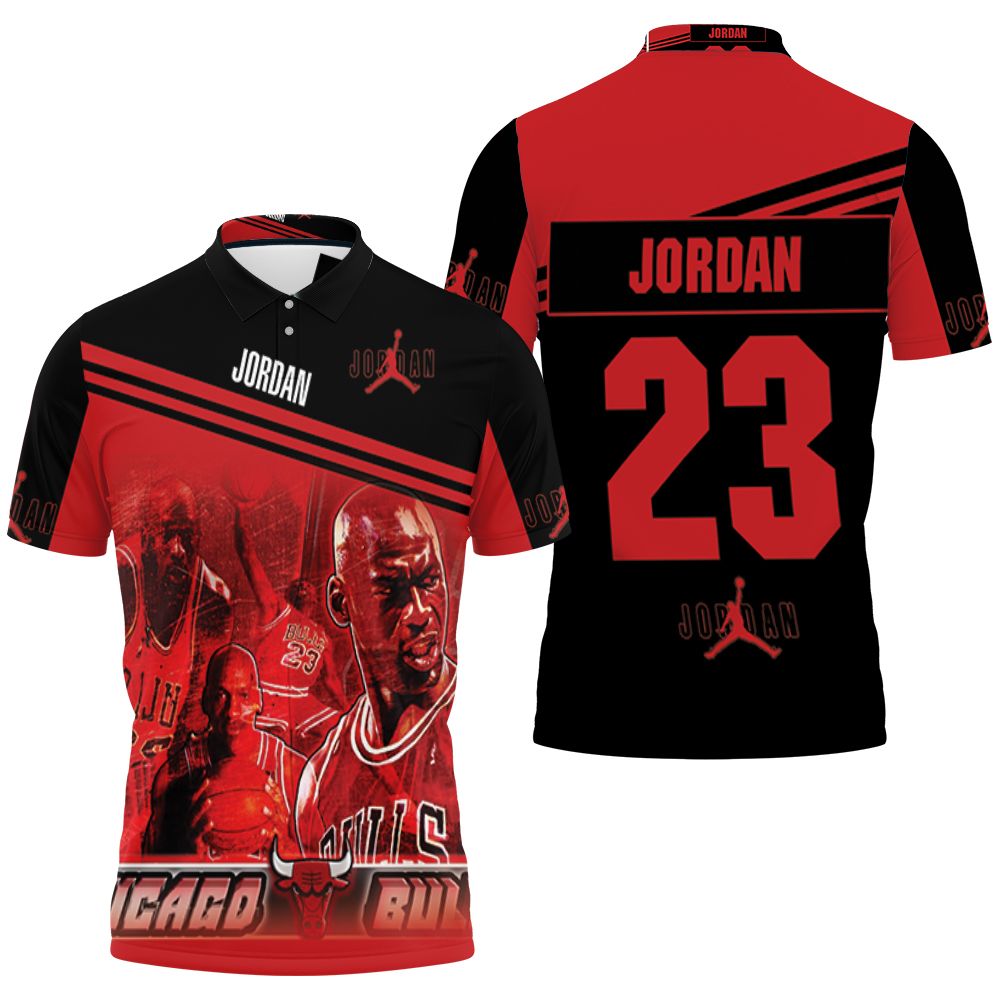 Chicago Bulls Michael Jordan 23 Polo Shirt All Over Print Shirt 3d T-shirt