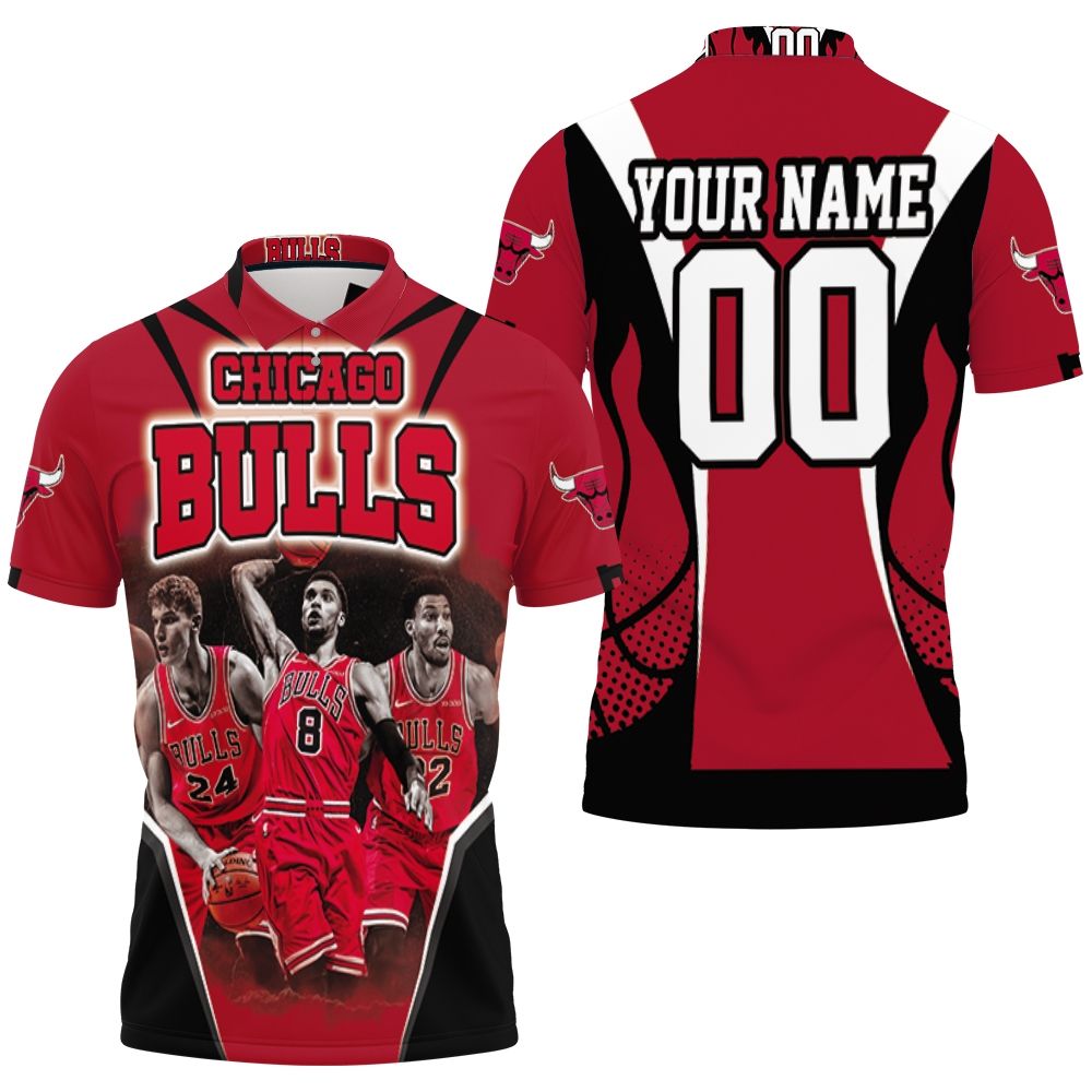 Chicago Bulls Michael Jordan With Legends Personalized Polo Shirt All Over Print Shirt 3d T-shirt
