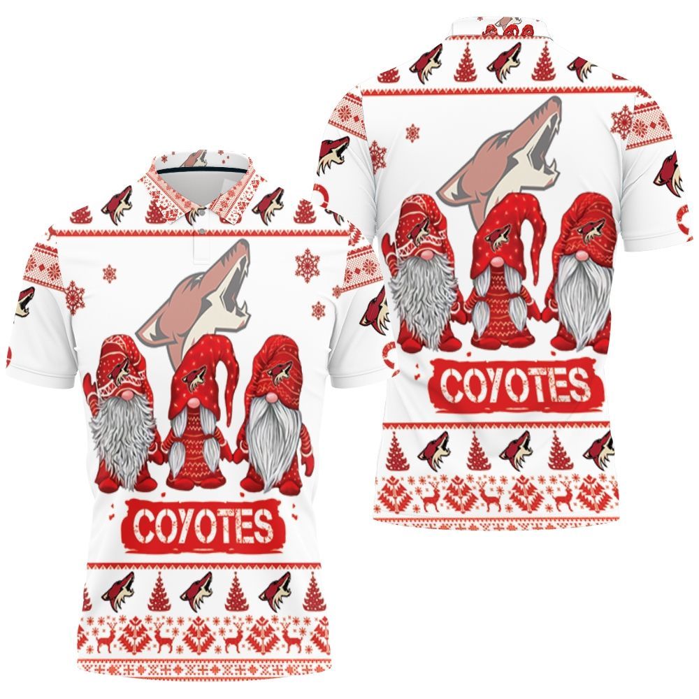 Christmas Gnomes Arizona Coyotes Ugly Sweatshirt Christmas 3d Polo Shirt All Over Print Shirt 3d T-shirt