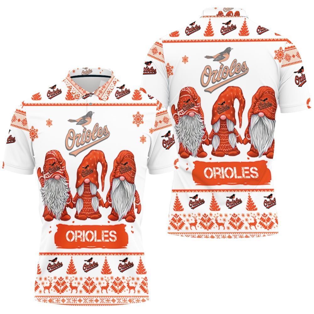 Christmas Gnomes Baltimore Orioles Ugly Sweatshirt Christmas 3d Polo Shirt All Over Print Shirt 3d T-shirt