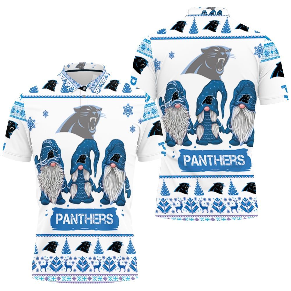 Christmas Gnomes Carolina Panthers Ugly Sweatshirt Christmas 3d Polo Shirt All Over Print Shirt 3d T-shirt