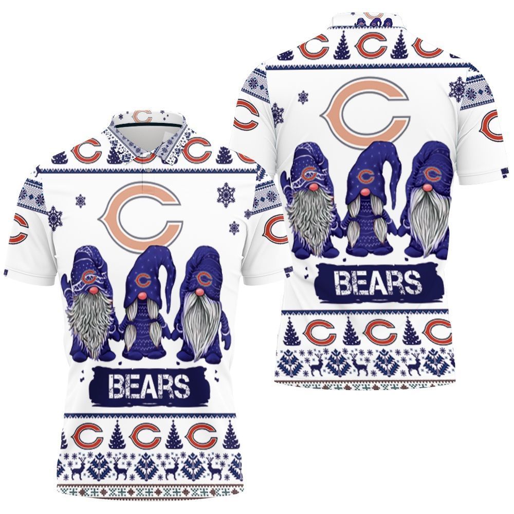 Christmas Gnomes Chicago Bears Ugly Sweatshirt Christmas 3d Polo Shirt All Over Print Shirt 3d T-shirt