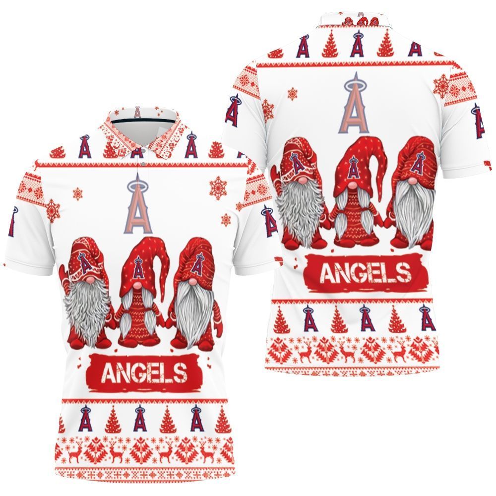 Christmas Gnomes Los Angeles Angels Ugly Sweatshirt Christmas 3d Polo Shirt All Over Print Shirt 3d T-shirt