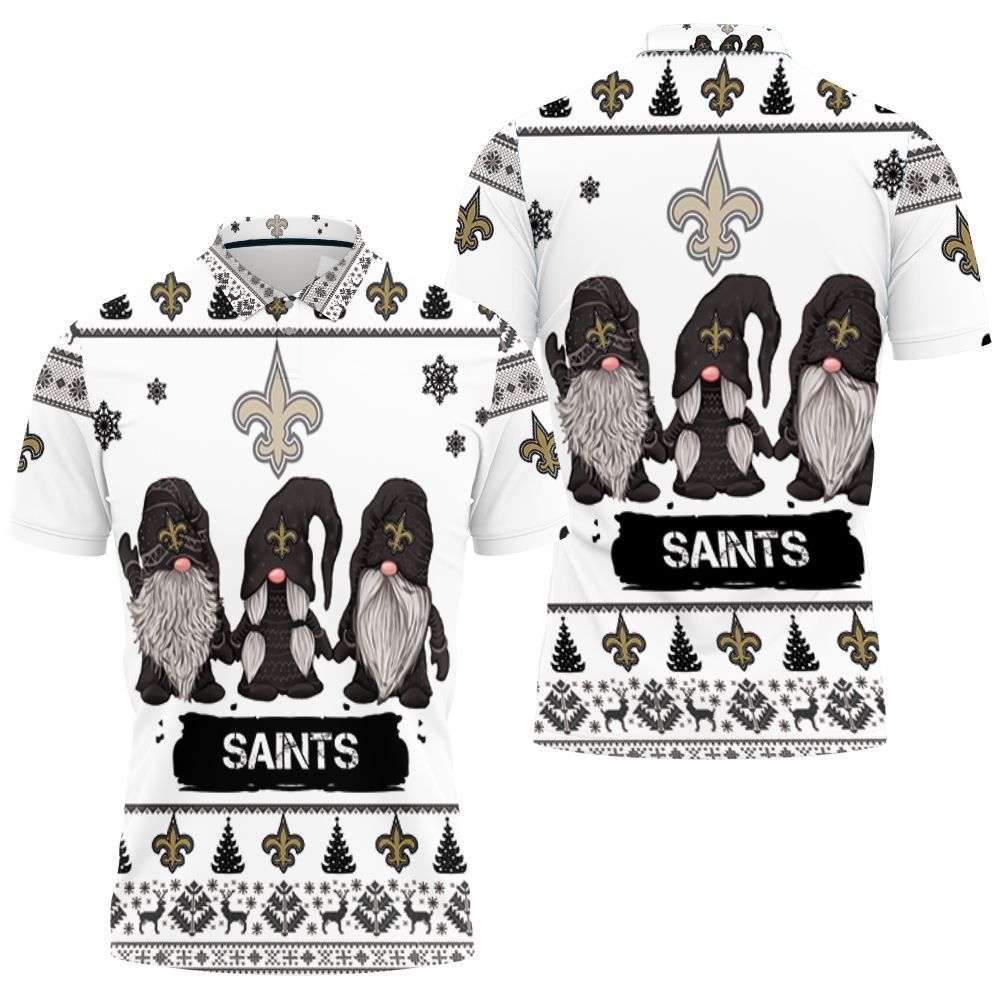 Christmas Gnomes New Orleans Saints Ugly Sweatshirt Christmas 3d Polo Shirt All Over Print Shirt 3d T-shirt