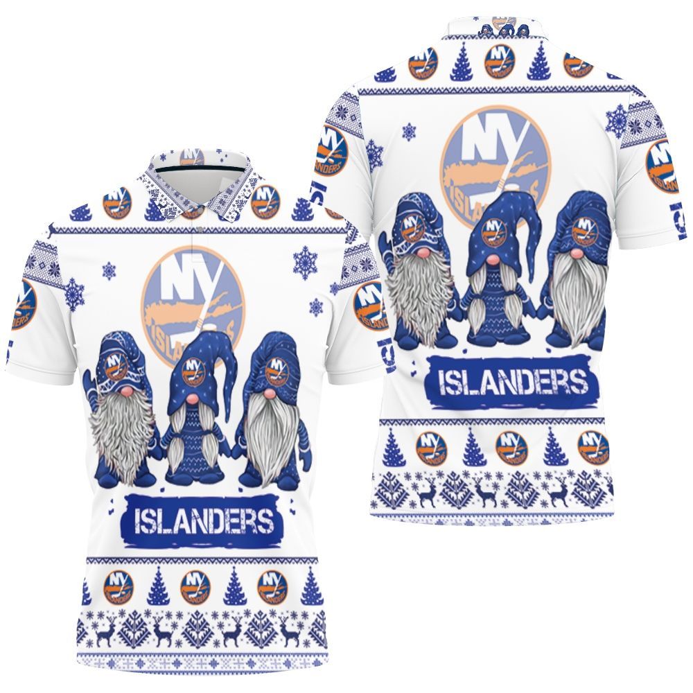 Christmas Gnomes New York Islanders Ugly Sweatshirt Christmas 3d Polo Shirt All Over Print Shirt 3d T-shirt