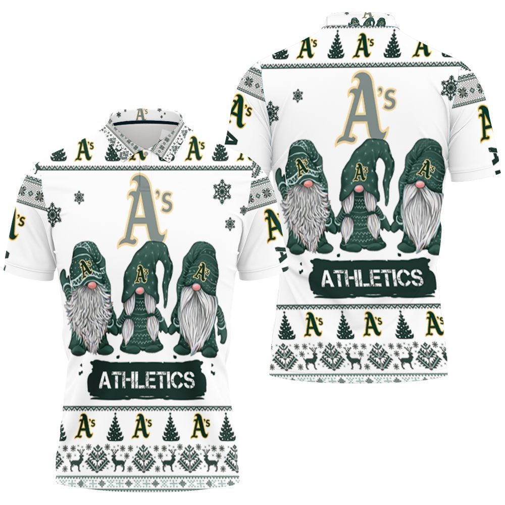 Christmas Gnomes Oakland Athletics Ugly Sweatshirt Christmas 3d Polo Shirt All Over Print Shirt 3d T-shirt