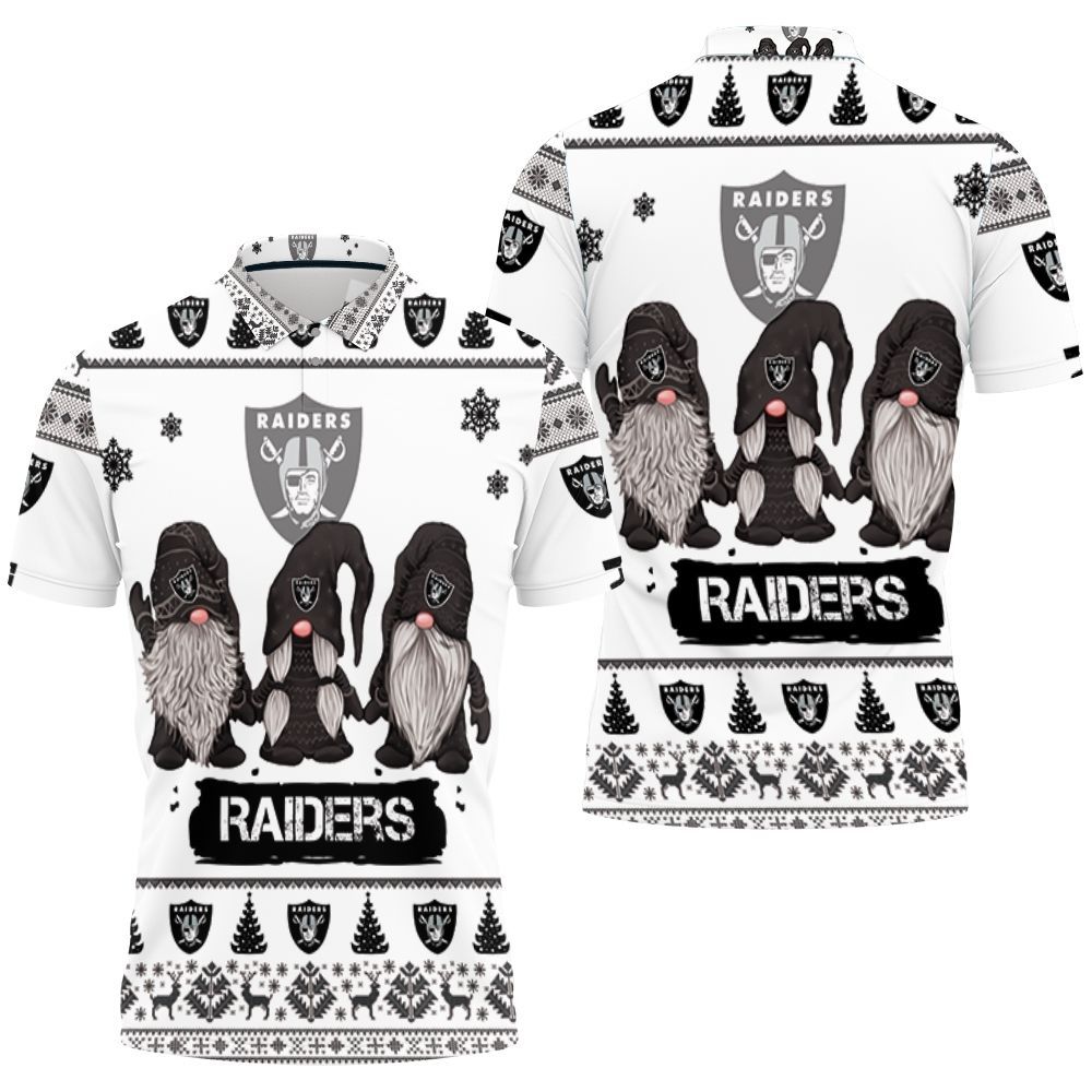Christmas Gnomes Oakland Raiders Ugly Sweatshirt Christmas 3d Polo Shirt All Over Print Shirt 3d T-shirt