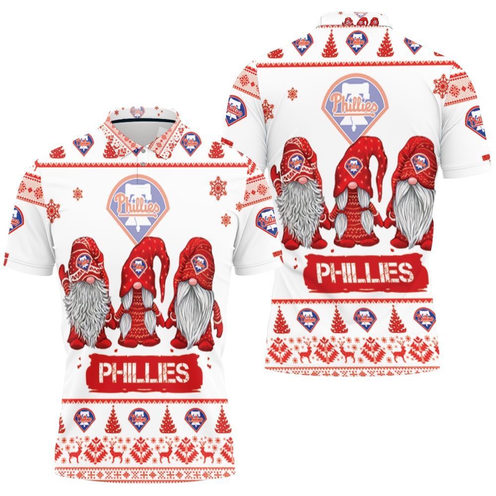 Christmas Gnomes Philadelphia Phillies Ugly Sweatshirt Christmas 3d Polo Shirt All Over Print Shirt 3d T-shirt