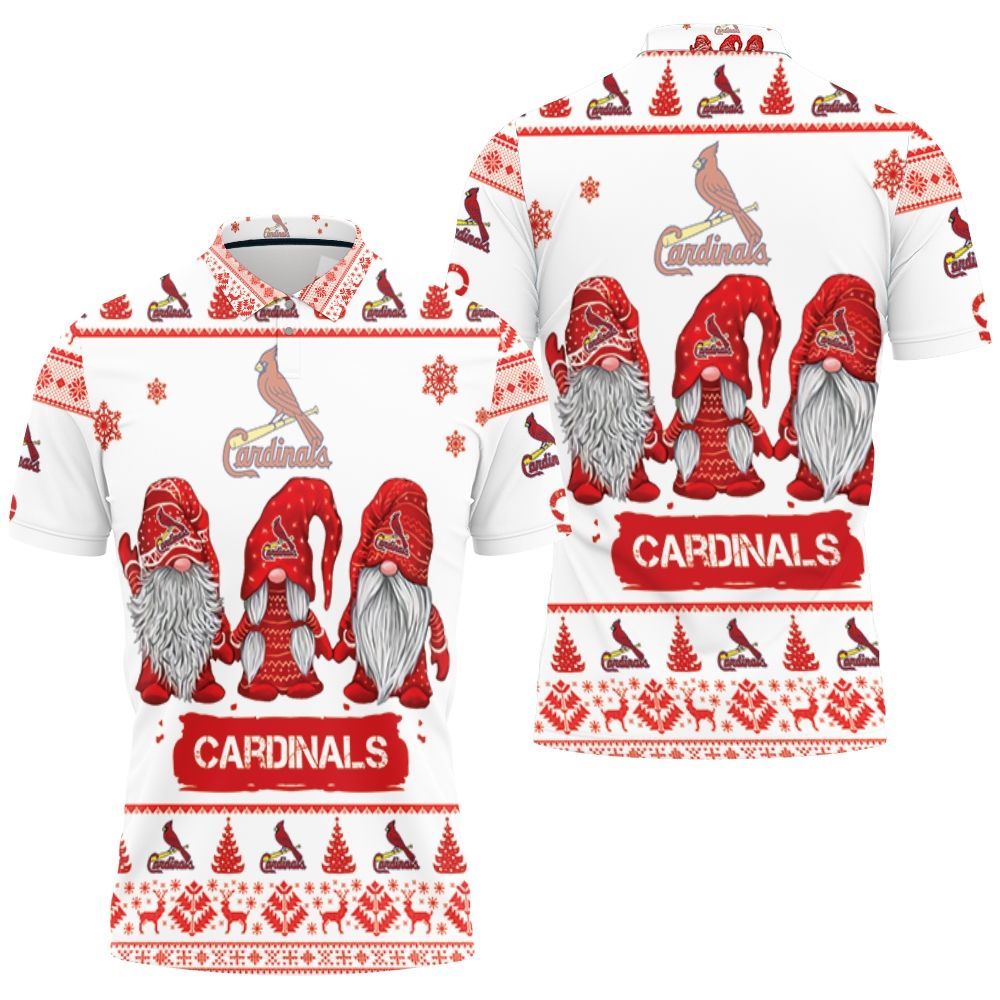 Christmas Gnomes St. Louis Cardinals Ugly Sweatshirt Christmas 3d Polo Shirt All Over Print Shirt 3d T-shirt