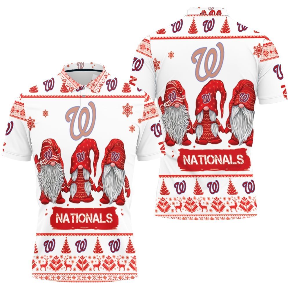 Christmas Gnomes Washington Nationals Ugly Sweatshirt Christmas 3d Polo Shirt All Over Print Shirt 3d T-shirt