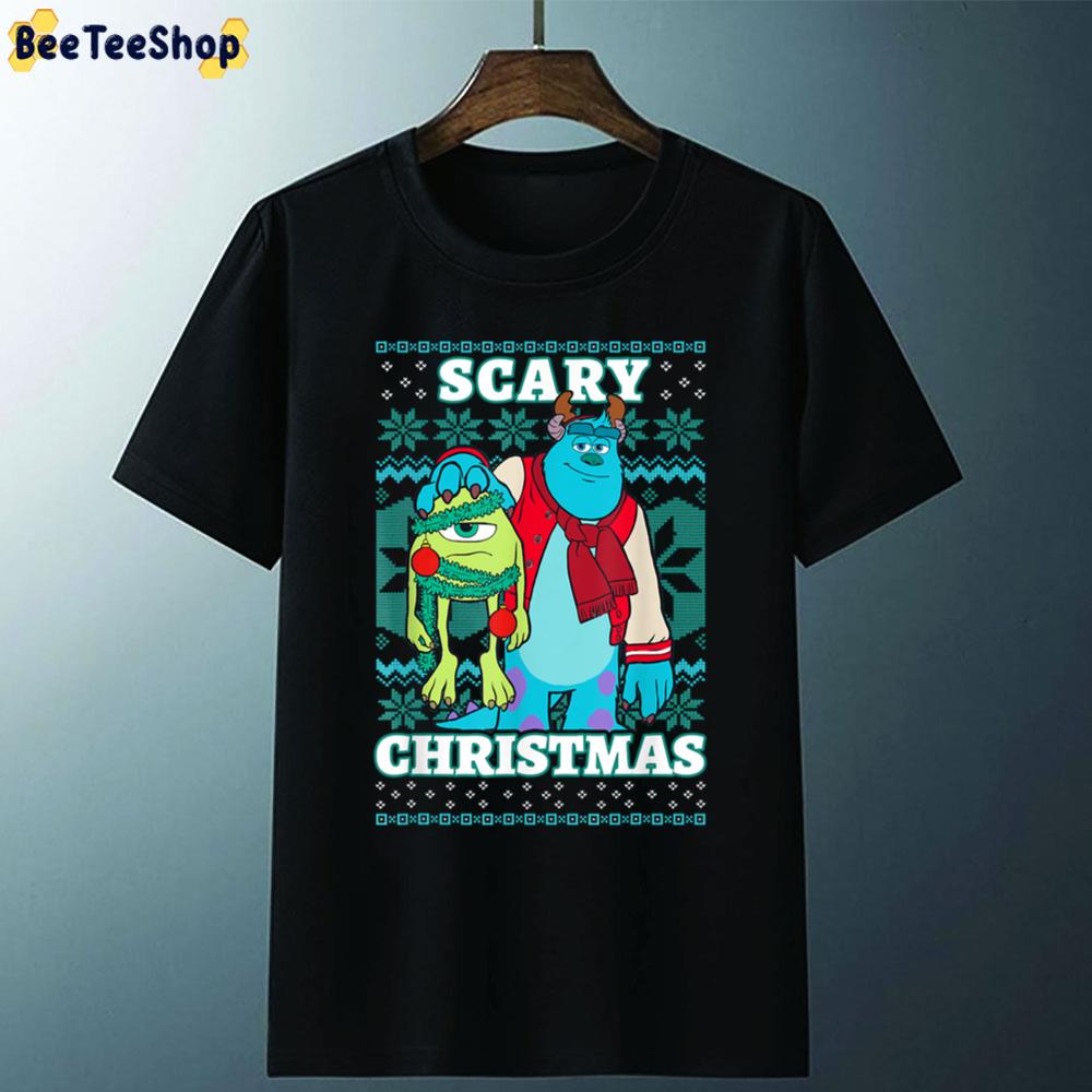 Christmas Scary Ugly Pattern Monsters Inc Unisex T-Shirt