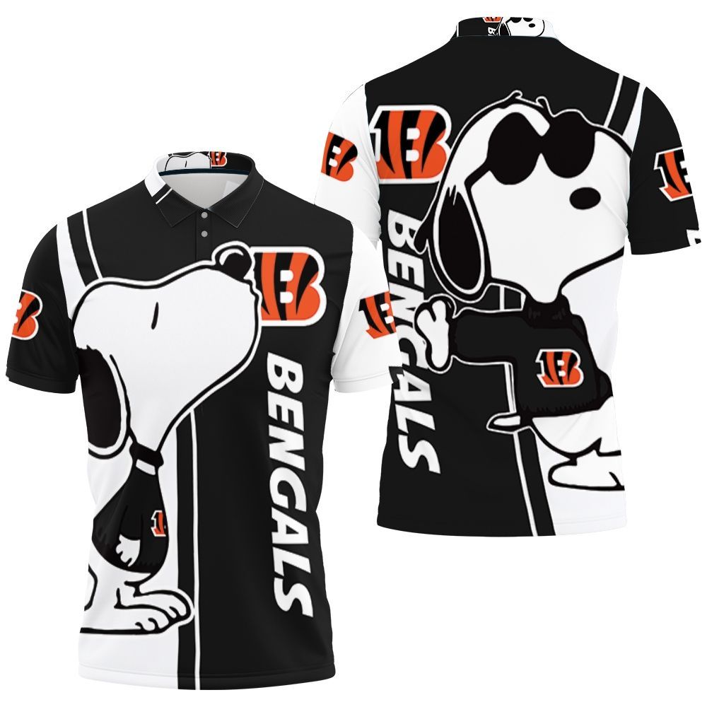 Cincinnati Bengals Snoopy Lover 3d Printed Polo Shirt All Over Print Shirt 3d T-shirt