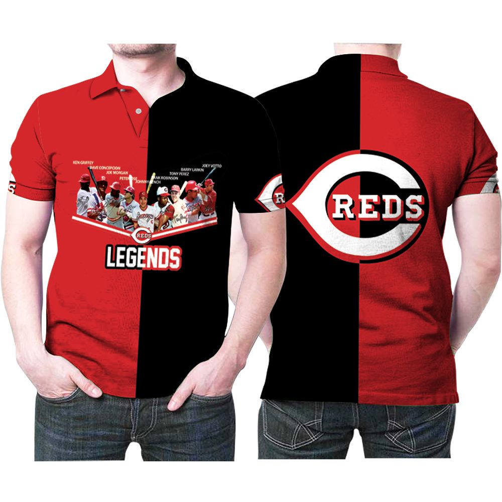 Cincinnati Reds Legends Best Players Ever Together 3d Printed Gift For Cincinnati Reds Fan Polo Shirt All Over Print Shirt 3d T-shirt