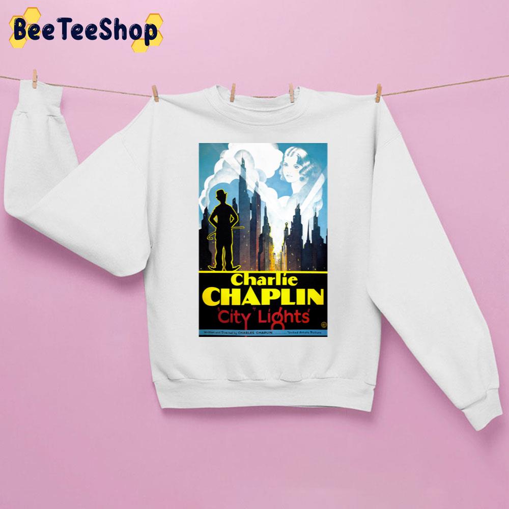 City Lights Vintage Film Charlie Chaplin Unisex Sweatshirt