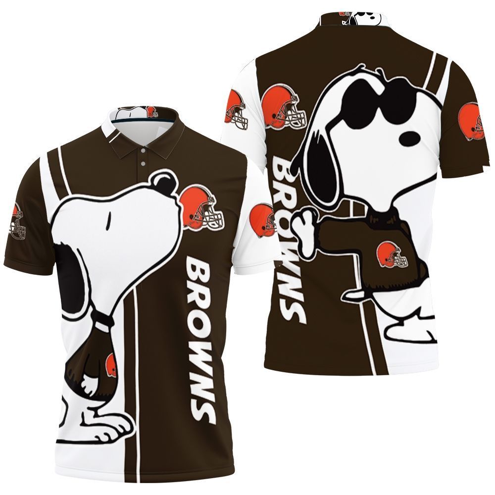 Cleveland Browns Snoopy Lover 3d Printed Polo Shirt All Over Print Shirt 3d T-shirt