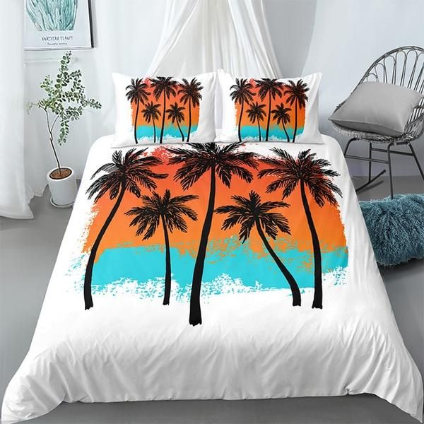 Coconut Tree Cotton Bedding Sets