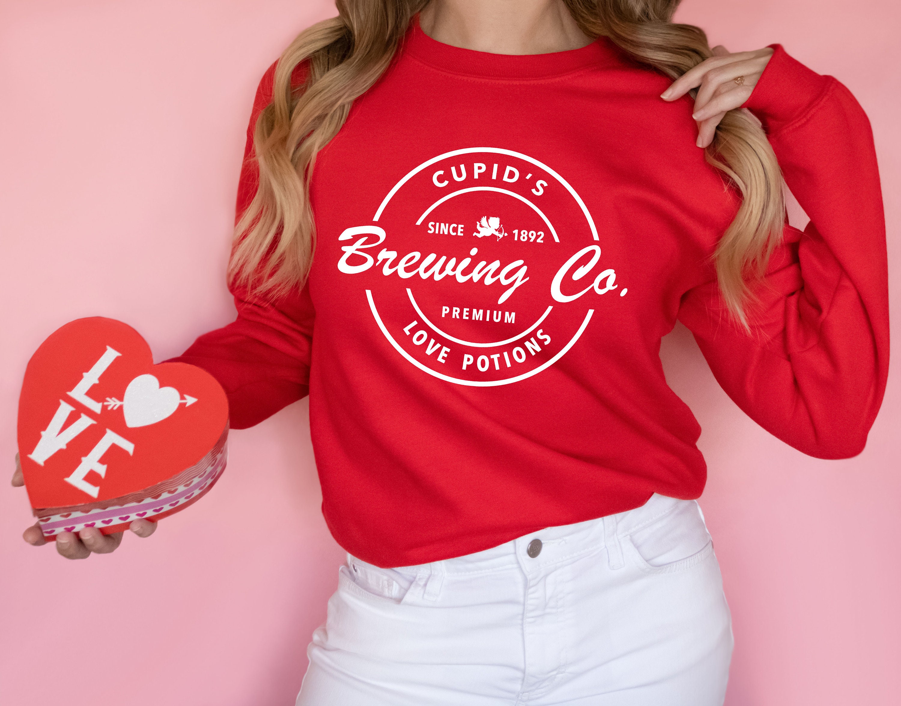 Cupids Brewing Co Valentines Day Unisex Sweatshirt