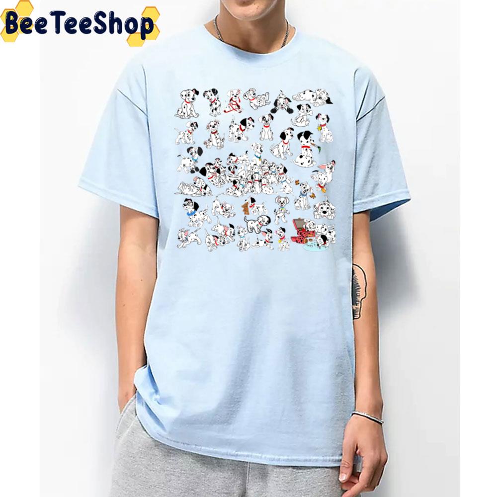 Cute 101 Dalmatians Pattern Unisex T-Shirt