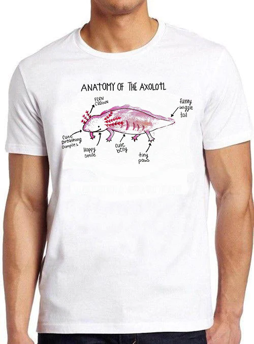 Cute Animal Mexican Anatomy Of An Axolotl Unisex T-Shirt