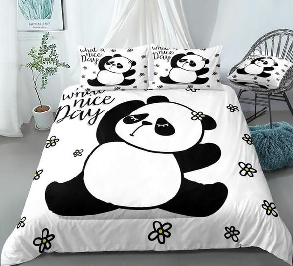 Cute Panda Cotton Bedding Sets