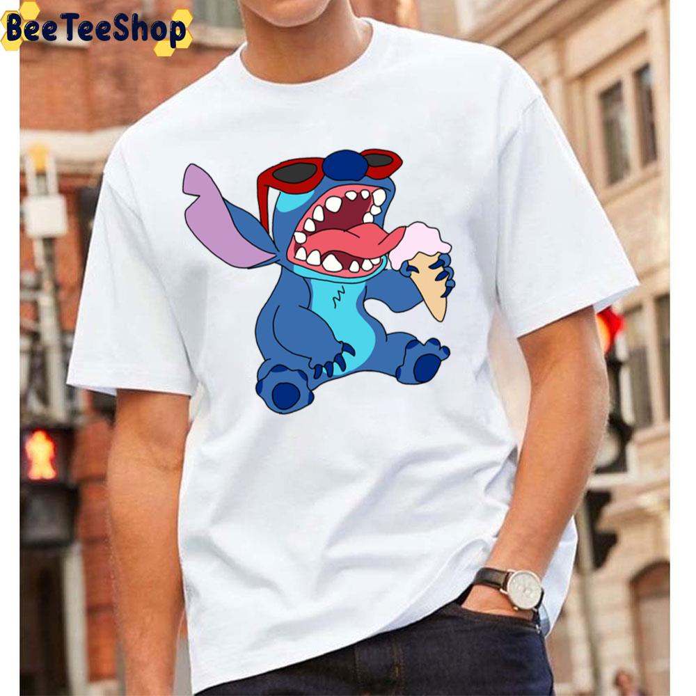 Cute Stitch Ice Cream Unisex T-Shirt