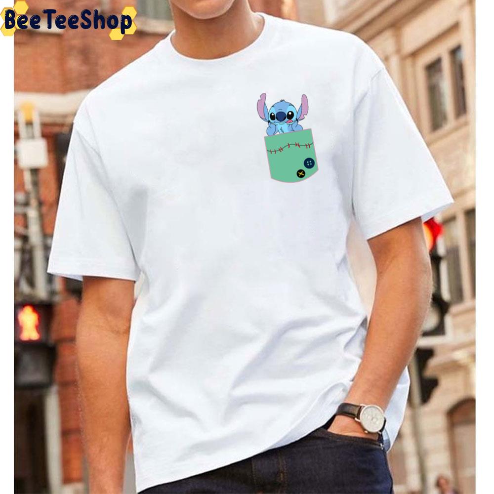 Cute Stitch In The Pocket Unisex T-Shirt