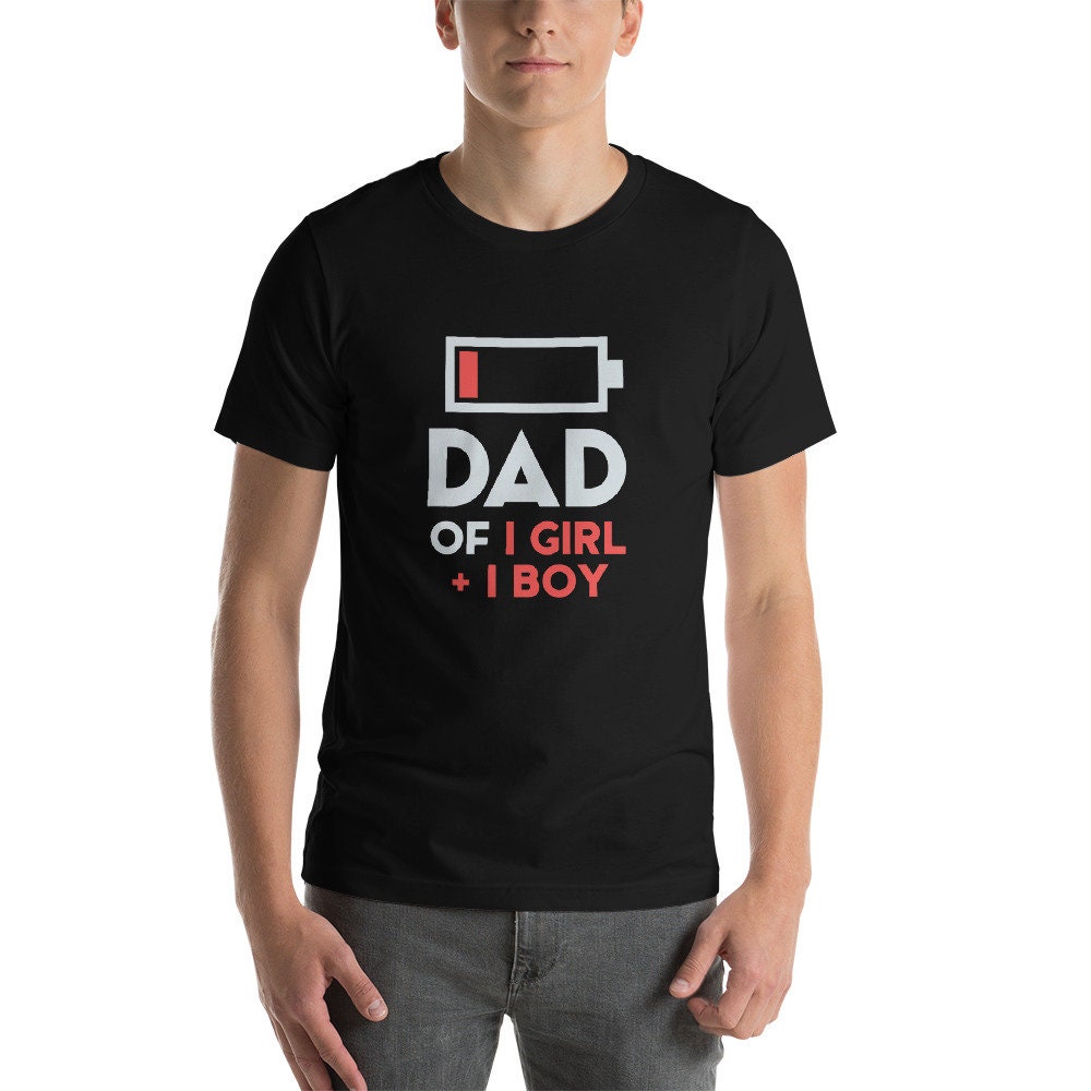 Dad Of 1 Girl 1 Boy Funny Father’s Day Unisex T-Shirt