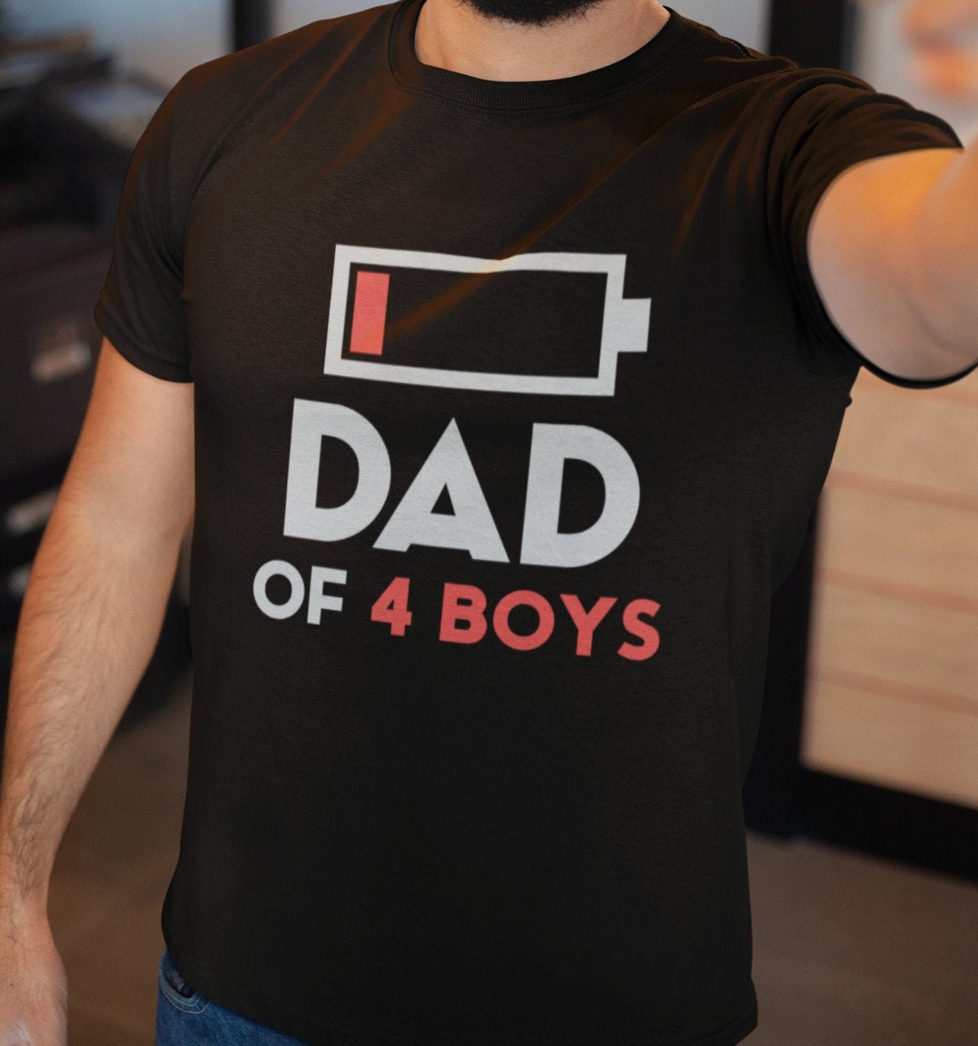 Dad Of 4 Boys Funny Father’s Day Unisex T-Shirt